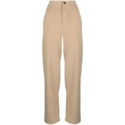 Casual Beige Katoenen Broek Vince , Beige , Dames