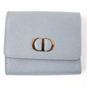 Pre-owned Leather wallets Dior Vintage , Blue , Dames