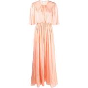 Betoverende Lange Maxi Jurk Roze Forte Forte , Pink , Dames