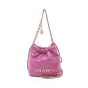 Pre-owned Leather crossbody-bags Chanel Vintage , Pink , Dames