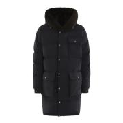 Lange Parka voor Heren Moncler , Blue , Heren