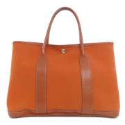 Pre-owned Canvas totes Hermès Vintage , Brown , Dames