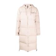 Beige Puffer Down Coat Casual Style Axel Arigato , Beige , Dames