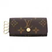 Pre-owned Canvas key-holders Louis Vuitton Vintage , Brown , Dames