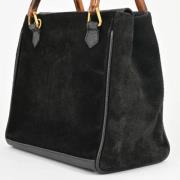 Pre-owned Suede handbags Gucci Vintage , Black , Dames