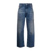 Blauwe Wide Leg Jeans MM6 Maison Margiela , Blue , Dames