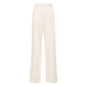 Elegante Multicolor Wollen Broek Andamane , White , Dames