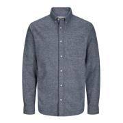 Norris Flanellen Overhemd Jack & Jones , Blue , Heren