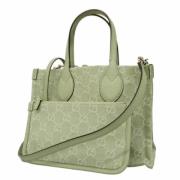 Pre-owned Denim shoulder-bags Gucci Vintage , Green , Dames