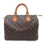 Pre-owned Canvas handbags Louis Vuitton Vintage , Brown , Dames