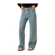 Lina Non Stretch Wide Jeans By-Bar , Blue , Dames