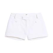 Casual Wool Mini Shorts in Wit Ami Paris , White , Dames