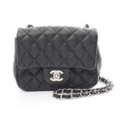 Pre-owned Leather crossbody-bags Chanel Vintage , Black , Dames