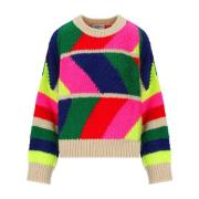 Multicolor Geometrische Crewneck Trui Essentiel Antwerp , Multicolor ,...