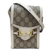 Pre-owned Canvas crossbody-bags Gucci Vintage , Beige , Dames