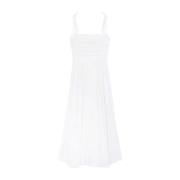 Witte Geplooide Midi Jurk Simkhai , White , Dames