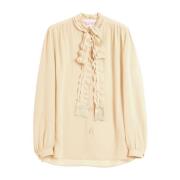 Stijlvolle Overhemden Collectie Valentino Garavani , Beige , Dames