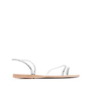 Eleftheria CRY Platte Sandalen Ancient Greek Sandals , White , Dames