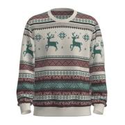 Kerst Sneeuwbal Trui Jack & Jones , Gray , Heren