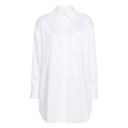 Witte Casual Overhemd Lange Mouwen Calvin Klein , White , Dames