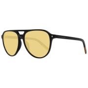 Zwarte Herenzonnebril Aviator Stijl Ermenegildo Zegna , Black , Heren