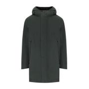 Groene Waterdichte Parka met Capuchon Krakatau , Green , Heren