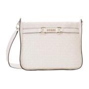 Stijlvolle Dames Tas Majka Guess , White , Dames