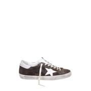 Klassieke Suède Leren Ster Hiel Sneakers Golden Goose , Brown , Heren