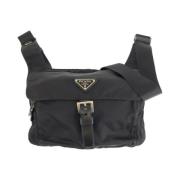 Pre-owned Canvas crossbody-bags Prada Vintage , Black , Heren