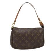 Pre-owned Canvas pouches Louis Vuitton Vintage , Brown , Dames