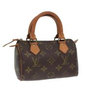 Pre-owned Canvas handbags Louis Vuitton Vintage , Brown , Dames