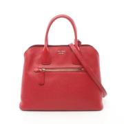 Pre-owned Leather handbags Prada Vintage , Red , Dames