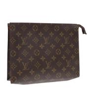 Pre-owned Canvas pouches Louis Vuitton Vintage , Brown , Dames