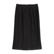 Knielange rok normaal Marc O'Polo , Black , Dames