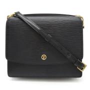 Pre-owned Leather crossbody-bags Louis Vuitton Vintage , Black , Dames