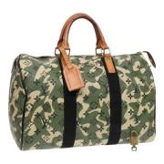 Pre-owned Canvas louis-vuitton-bags Louis Vuitton Vintage , Green , Da...