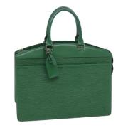 Pre-owned Leather handbags Louis Vuitton Vintage , Green , Dames