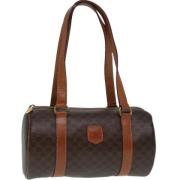 Pre-owned Canvas handbags Celine Vintage , Brown , Dames