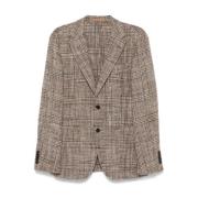 Alpaca Wolmix Tweed Sweater Hugo Boss , Beige , Heren