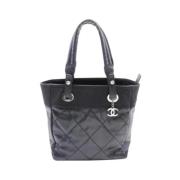 Pre-owned Canvas totes Chanel Vintage , Black , Dames