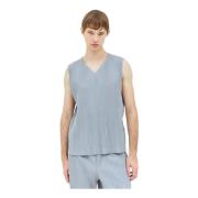 Japanse Geplooide Vest met Zakken Issey Miyake , Gray , Heren