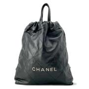 Pre-owned Leather chanel-bags Chanel Vintage , Black , Dames