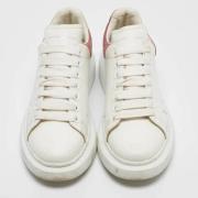 Pre-owned Leather sneakers Alexander McQueen Pre-owned , White , Dames