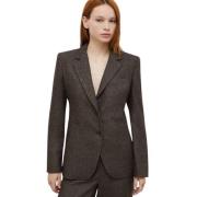 Lurex Blazer met Array Patroon Marella , Brown , Dames