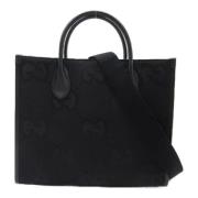 Pre-owned Leather totes Gucci Vintage , Black , Dames