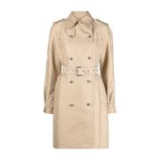 Eco Trench Regenjas Bruin Polyester Michael Kors , Brown , Dames