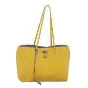 Pre-owned Leather totes Fendi Vintage , Yellow , Dames