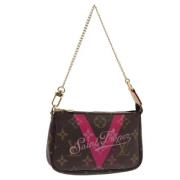 Pre-owned Canvas pouches Louis Vuitton Vintage , Brown , Dames