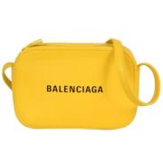 Pre-owned Leather balenciaga-bags Balenciaga Vintage , Yellow , Dames