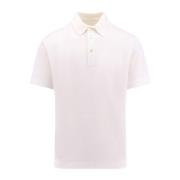 Geborduurd Piqué Katoenen Poloshirt Givenchy , White , Heren